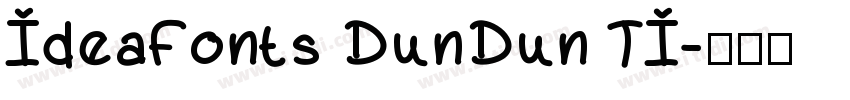 IdeaFonts DunDun TI字体转换